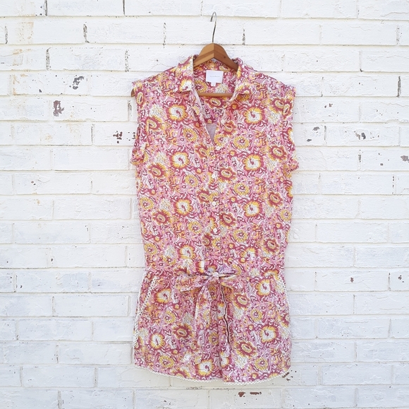 Sundays Vita Romper size M Pink Floral - Picture 5 of 10